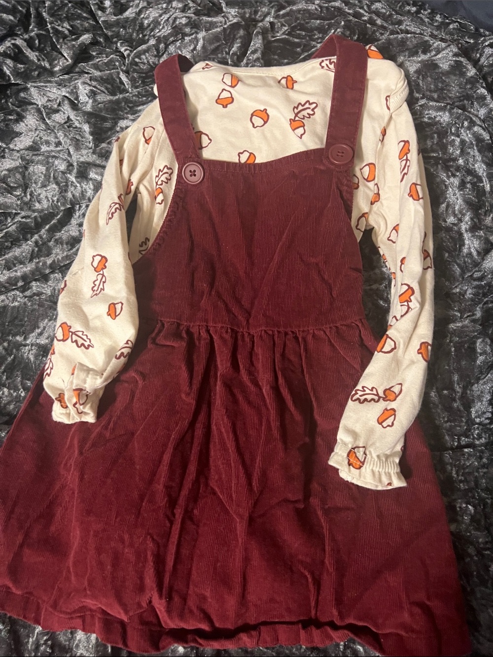 Fall Acorn Corduroy 2 Piece Outfit - 24 Months